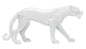 Elegant White Panther Statue 70x18x32.5 cm
