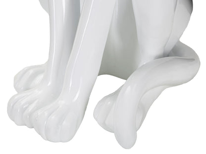 Statue eines eleganten sitzenden Leoparden 27x38x74 cm