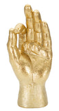 Gold OK Hand Statue - Elegant Decoration 10x7x22.5 cm