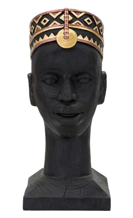 Statue Ethno-Masai-Mann 25x25x56 cm