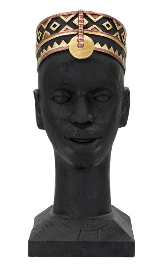Ethnic Masai Man Statue 25x25x56 cm