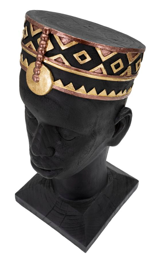 Statue Ethno-Masai-Mann 25x25x56 cm