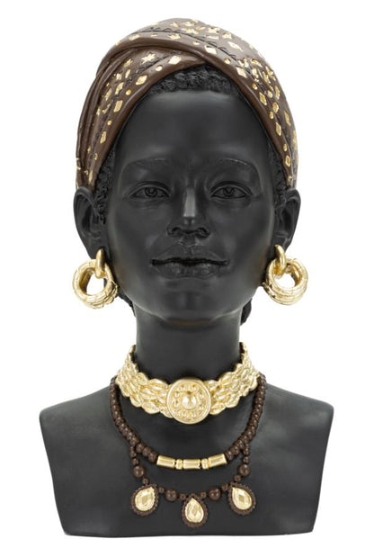 Dekorative Massai-Frauenstatue 19x18,5x30 cm