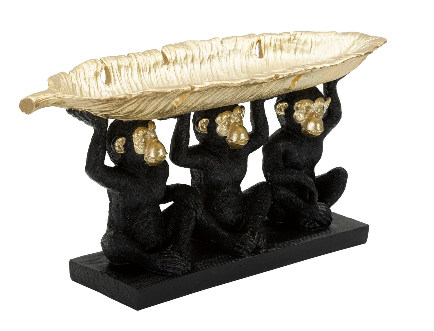 Dekoratives Affen-Dreier-Set mit Geldbörse 43x15,7x20 cm