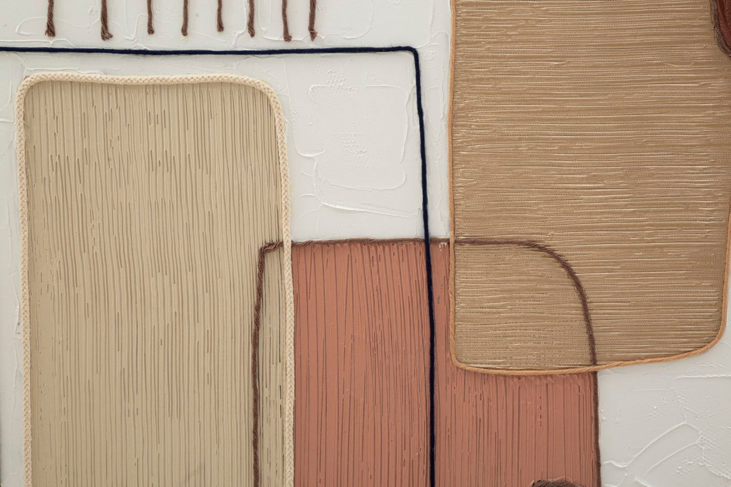 Abstraktes Gemälde auf Leinwand – 80x2,8x100 cm