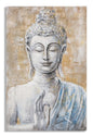 Refined Canvas Painting with Buddha's Face - 80x3x120 cm