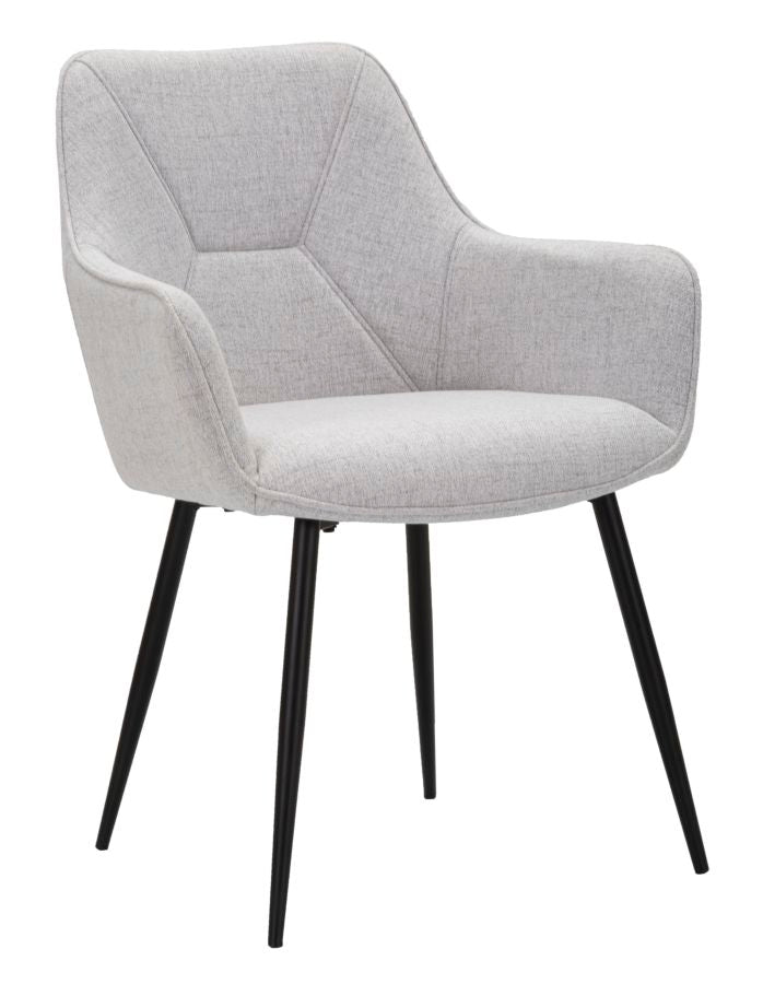 Elegante Stühle Vicenza Grau 2 St. 58x63x85,5 cm