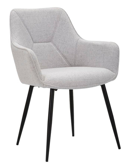 Elegante Stühle Vicenza Grau 2 St. 58x63x85,5 cm