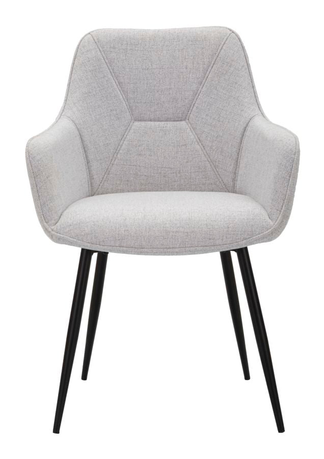 Elegante Stühle Vicenza Grau 2 St. 58x63x85,5 cm