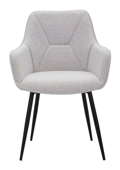 Elegante Stühle Vicenza Grau 2 St. 58x63x85,5 cm