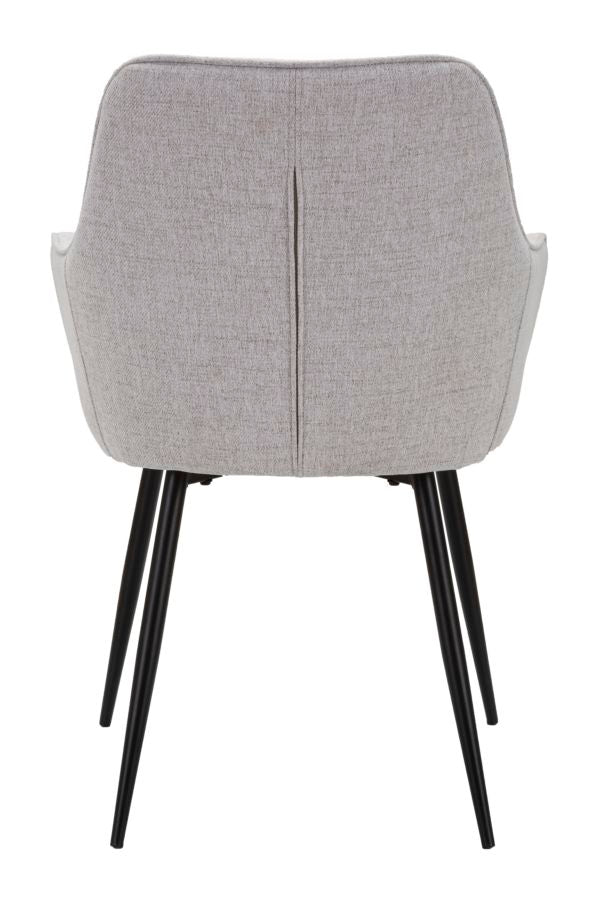 Elegante Stühle Vicenza Grau 2 St. 58x63x85,5 cm