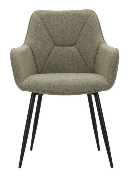Set of 2 Vicenza Green Chairs - Comfort and Style for Any Setting