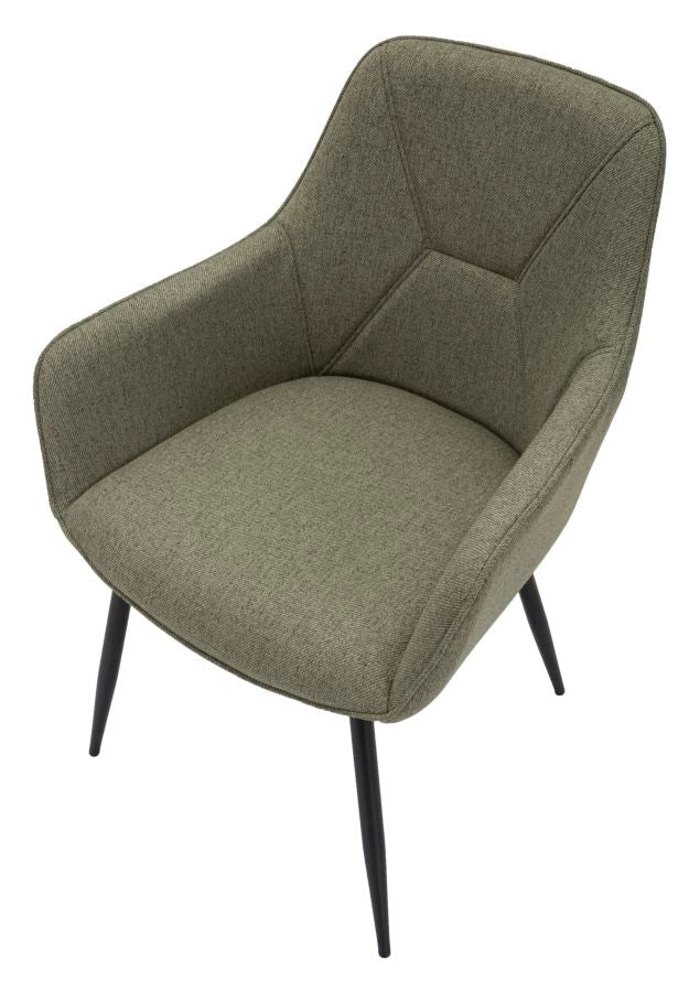 Set of 2 Vicenza Green Chairs - Comfort and Style for Any Setting
