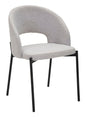 Set of 2 Grey Helsinki Chairs Retro Elegance 51x53x80 cm