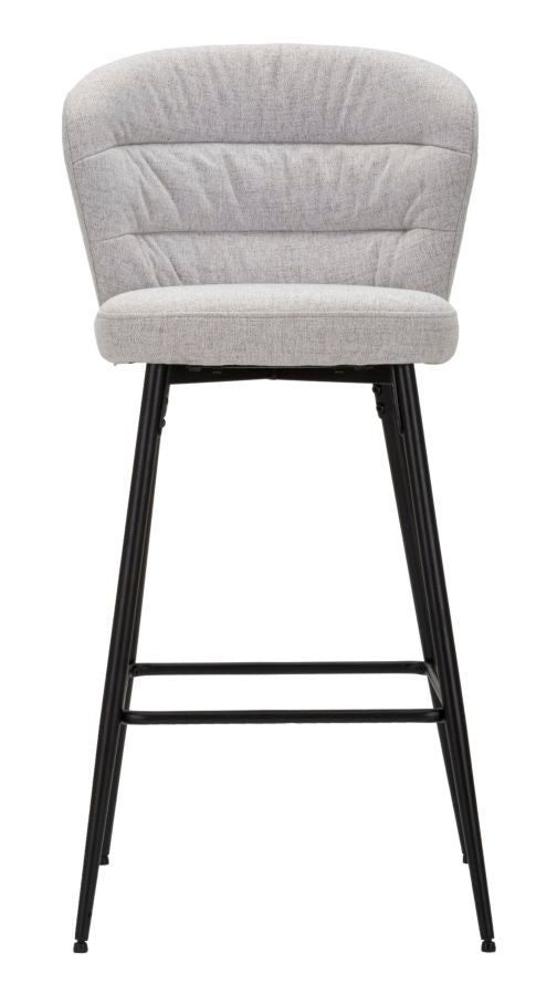Barhocker Lausanne Grau – 2er-Set mit Retro-Design 52x59x108 cm