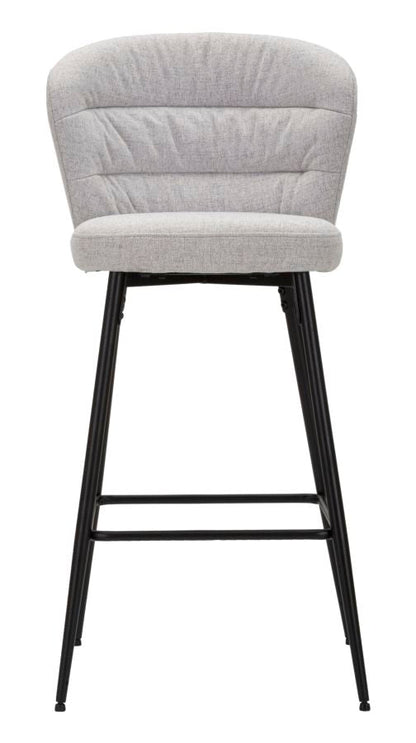 Barhocker Lausanne Grau – 2er-Set mit Retro-Design 52x59x108 cm