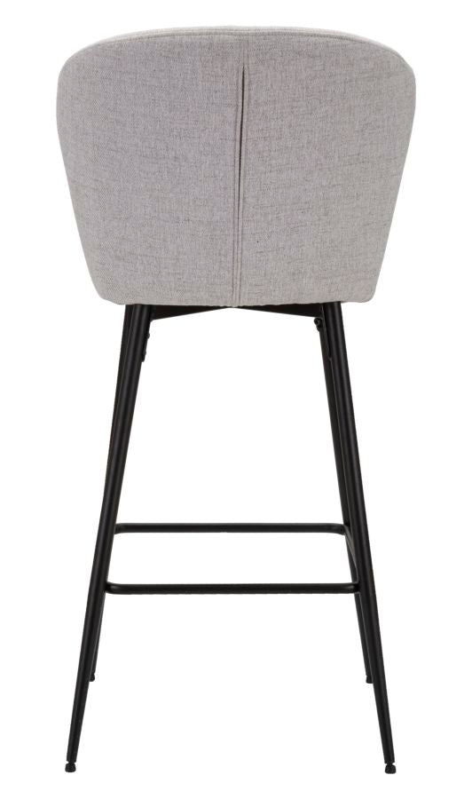Barhocker Lausanne Grau – 2er-Set mit Retro-Design 52x59x108 cm