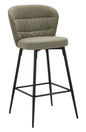 Lausanne Green Bar Stools - Set of 2 Elegant Pcs cm 52x59x108