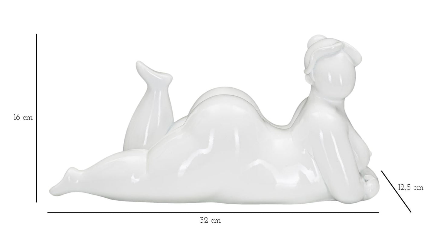 Statue "Yoga-Mädchen in Pose entspannt" 32x12,5x16 cm