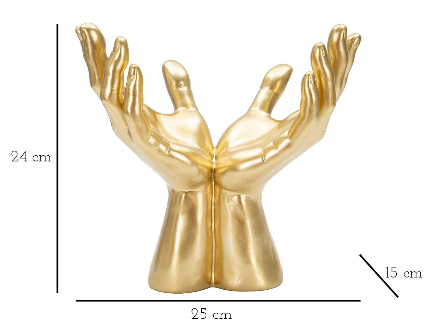 Statue Hände des Friedens 25x15x24 cm
