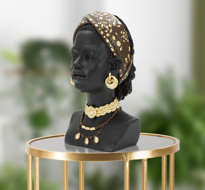 Dekorative Massai-Frauenstatue 19x18,5x30 cm