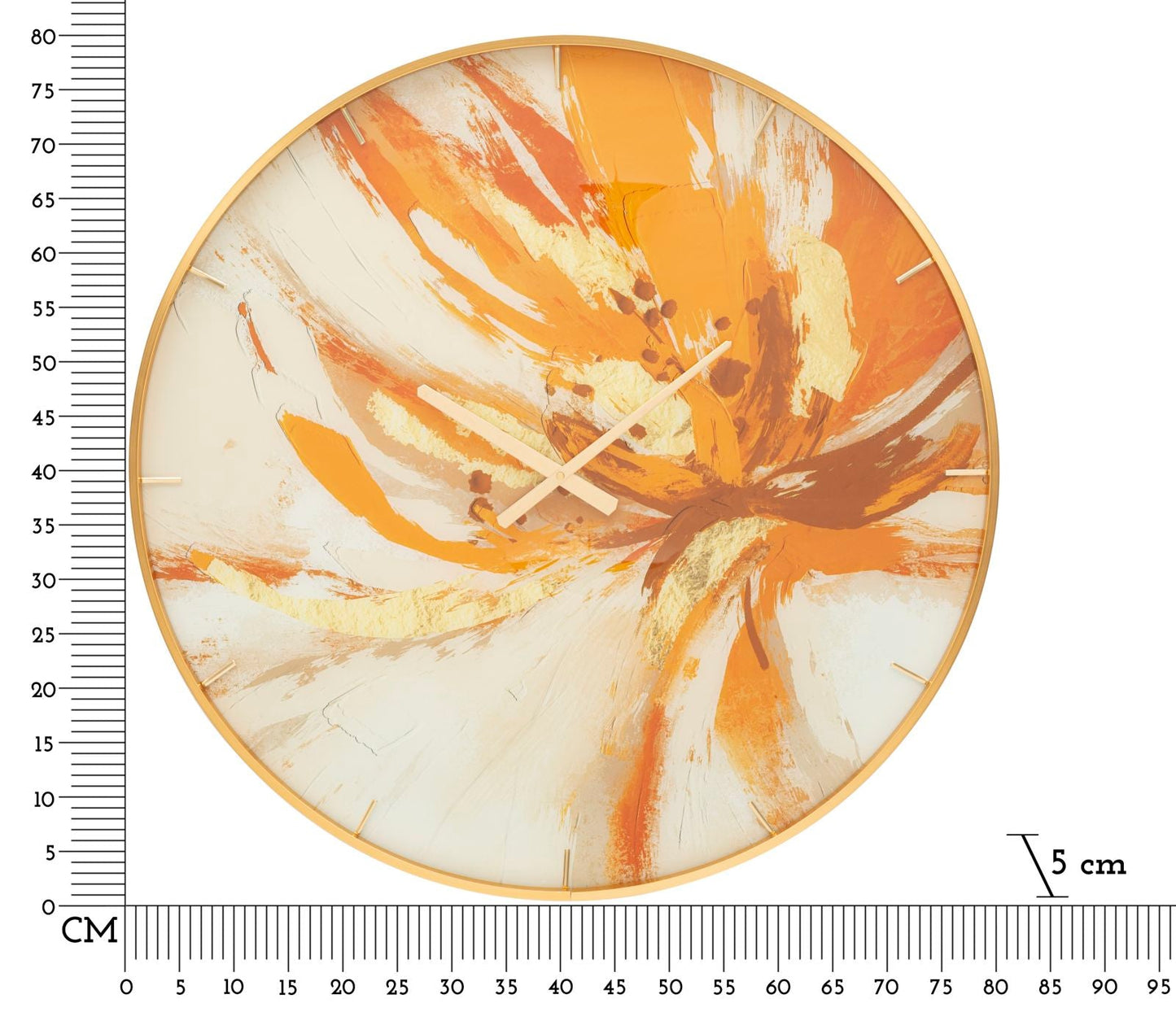 Elegante Wanduhr Glas Toply Ø 80 cm