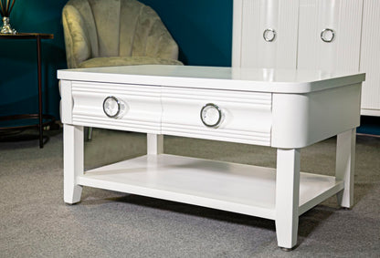 Rechteckiger Couchtisch 90x60 cm mit Schubladen