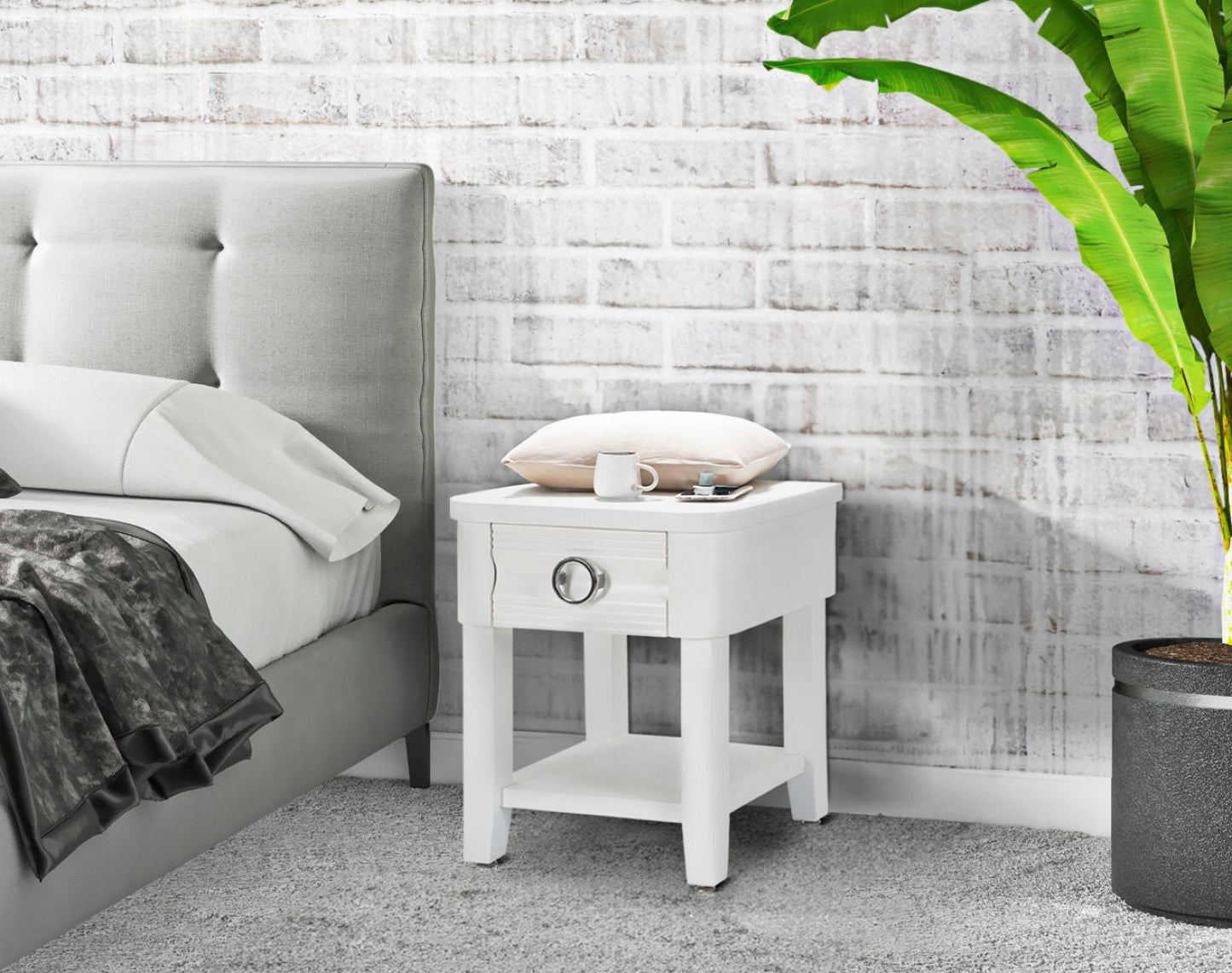 Nachttisch Eleganza Shine 45x40x54 cm