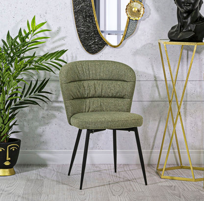Set von Vintage-Stühlen Lausanne Grün - 2 Stück 58x60,5x85 cm