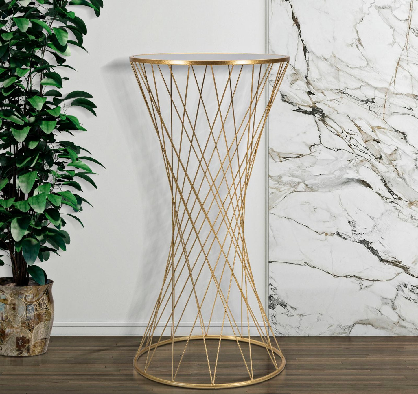 Eleganter Beistelltisch Tower Ø 50x100 cm