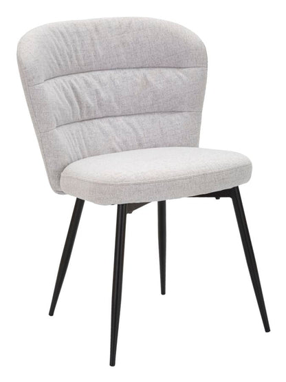 Set Graue Stühle Lausanne - 2 Stück Retro Design cm 58x60,5x85