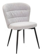 Lausanne Grey Chair Set - 2 Pieces Retro Design 58x60.5x85 cm