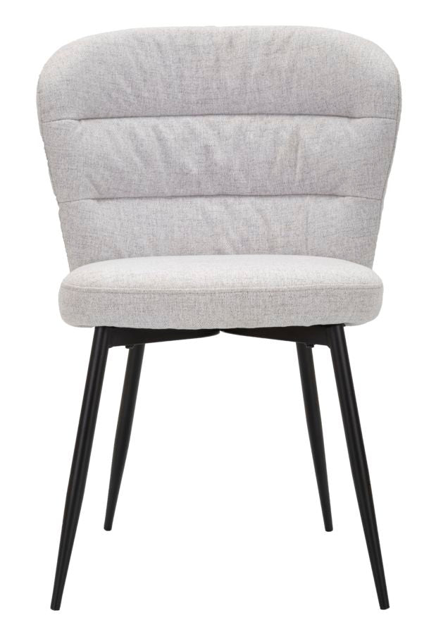 Set Graue Stühle Lausanne - 2 Stück Retro Design cm 58x60,5x85