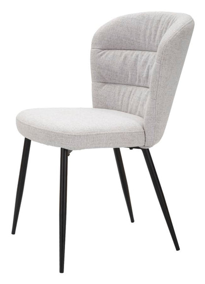 Set Graue Stühle Lausanne - 2 Stück Retro Design cm 58x60,5x85