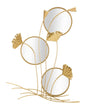 Triple effect wall mirror in golden style 65x8x88 cm