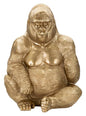 Golden Gorilla Statue 64x53x82 cm