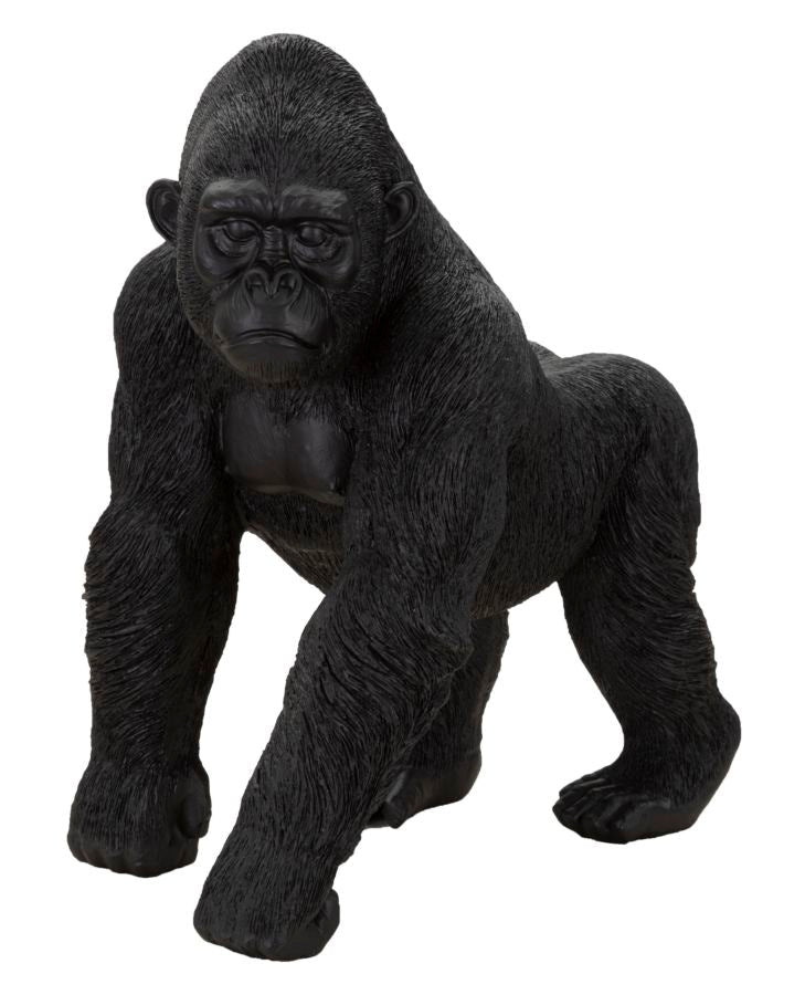 Statue Schwarzer Gorilla 35x21,5x37,5 cm