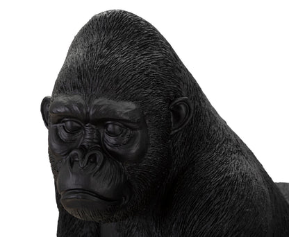 Statue Schwarzer Gorilla 35x21,5x37,5 cm