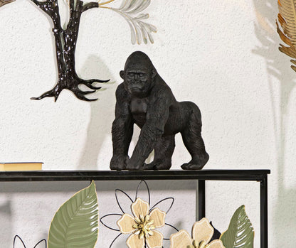 Statue Schwarzer Gorilla 35x21,5x37,5 cm