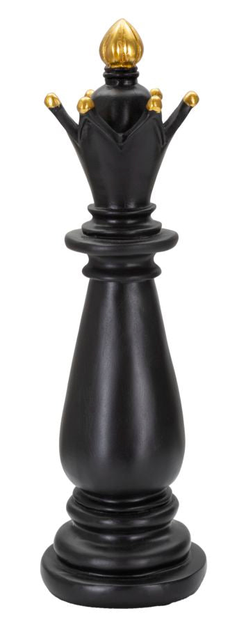 Elegante Läufer, Schwarz und Gold, cm ø 12,5x38,5