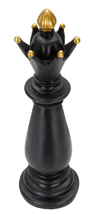 Elegante Läufer, Schwarz und Gold, cm ø 12,5x38,5