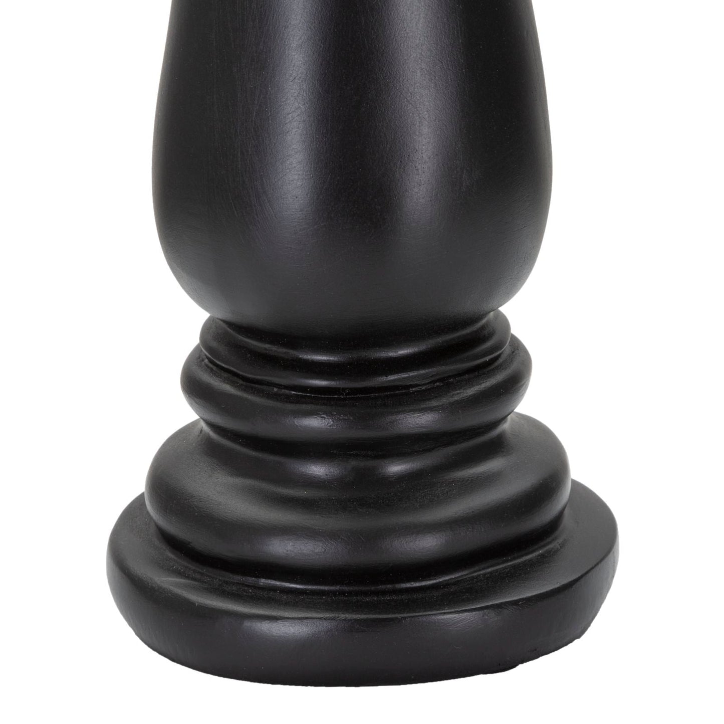 Elegante Läufer, Schwarz und Gold, cm ø 12,5x38,5