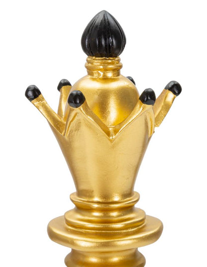 Eleganter Läufer in Gold und Schwarz Ø 12,5 cm, Höhe 38,5 cm