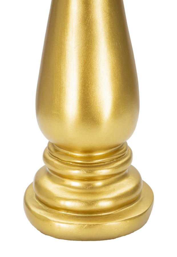 Eleganter Läufer in Gold und Schwarz Ø 12,5 cm, Höhe 38,5 cm