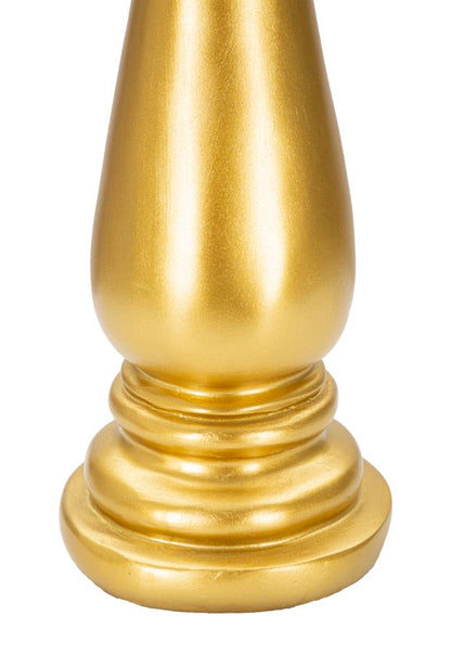 Eleganter Läufer in Gold und Schwarz Ø 12,5 cm, Höhe 38,5 cm