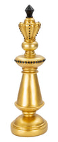 King Chess Piece in Gold and Black - Elegant Sculpture cm Ø 11x32.5