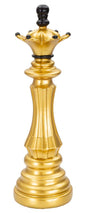 Elegant Gold and Black Chess Queen - 12x37 cm