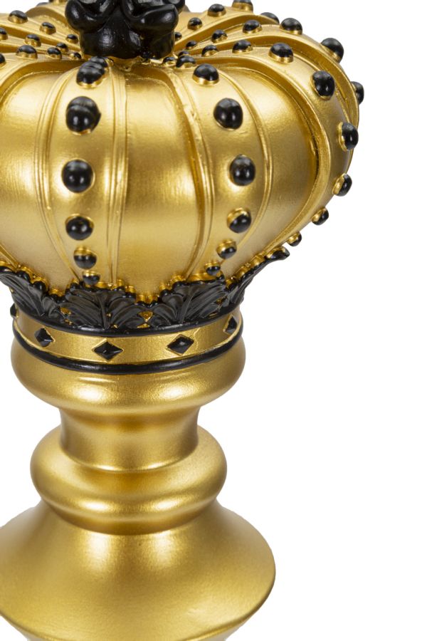 König der Schachfiguren Gold und Schwarz Ø 14x50 cm