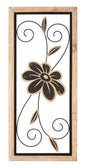 Koman Decorative Iron and Wood Panel - 26x2.5x60 cm
