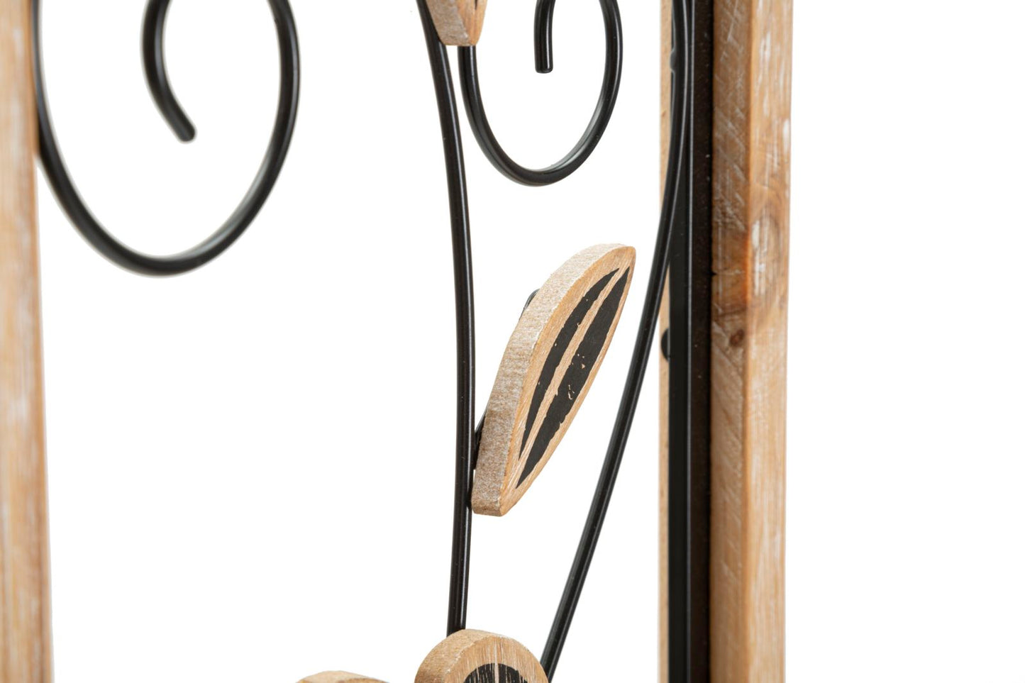 Dekoratives Wandpaneel aus Eisen und Holz Koman - 26x2,5x60 cm